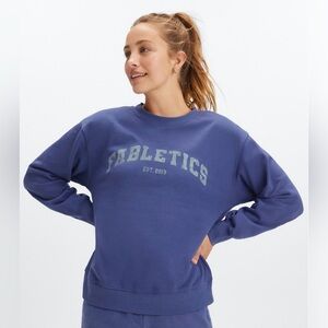 Fabletics “Rhea Oversized Crew” Sweatshirt 
Size: XXL
Color: Deep Cobalt